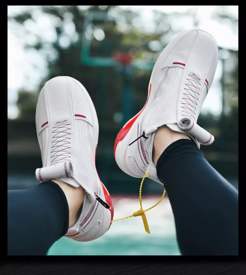 CUBICS 34 Zorden High Top Basketball Sneakers - White