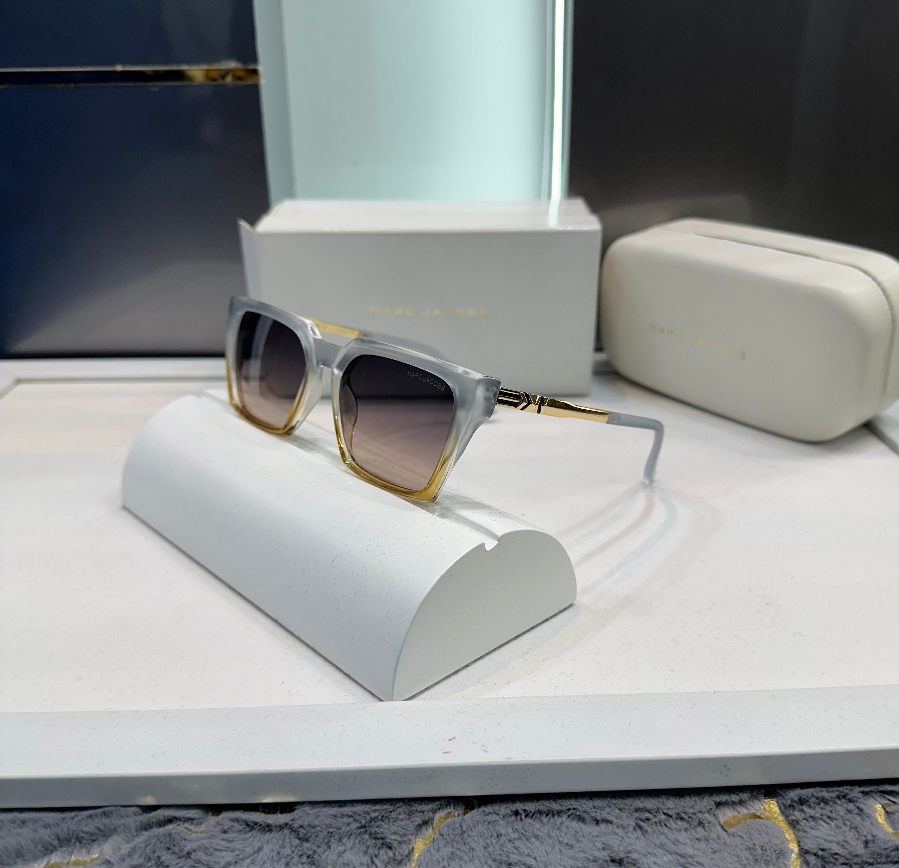 Mar c Jacob s Grey Gold 6008 Ultimate Luxury Shade With Original Packaging