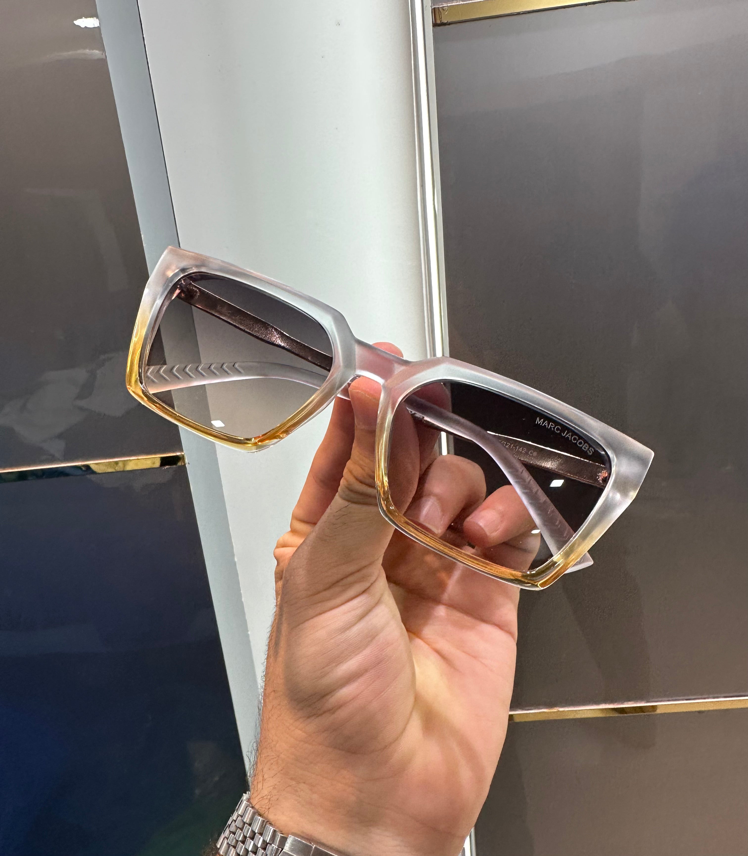 Mar c Jacob s Grey Gold 6008 Ultimate Luxury Shade With Original Packaging