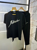 Balmai n Paris Black Imported Premium Track Suit With Brand Carry Bag F2574-BL