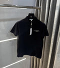 Lacost e Black Embroidery Logo Premium Polo T-Shirt
