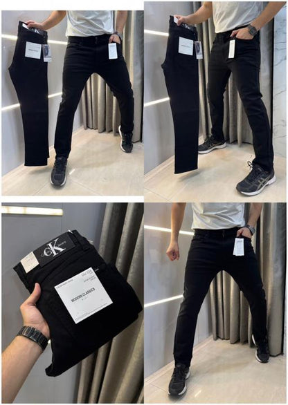 Calvin Klei n Jet Black Imported Hyperflex Denim