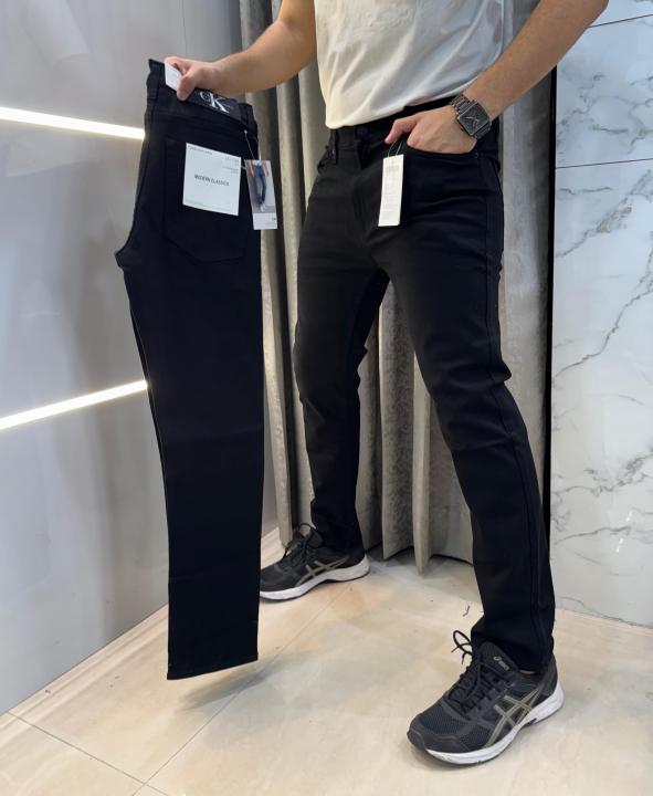 Calvin Klei n Jet Black Imported Hyperflex Denim