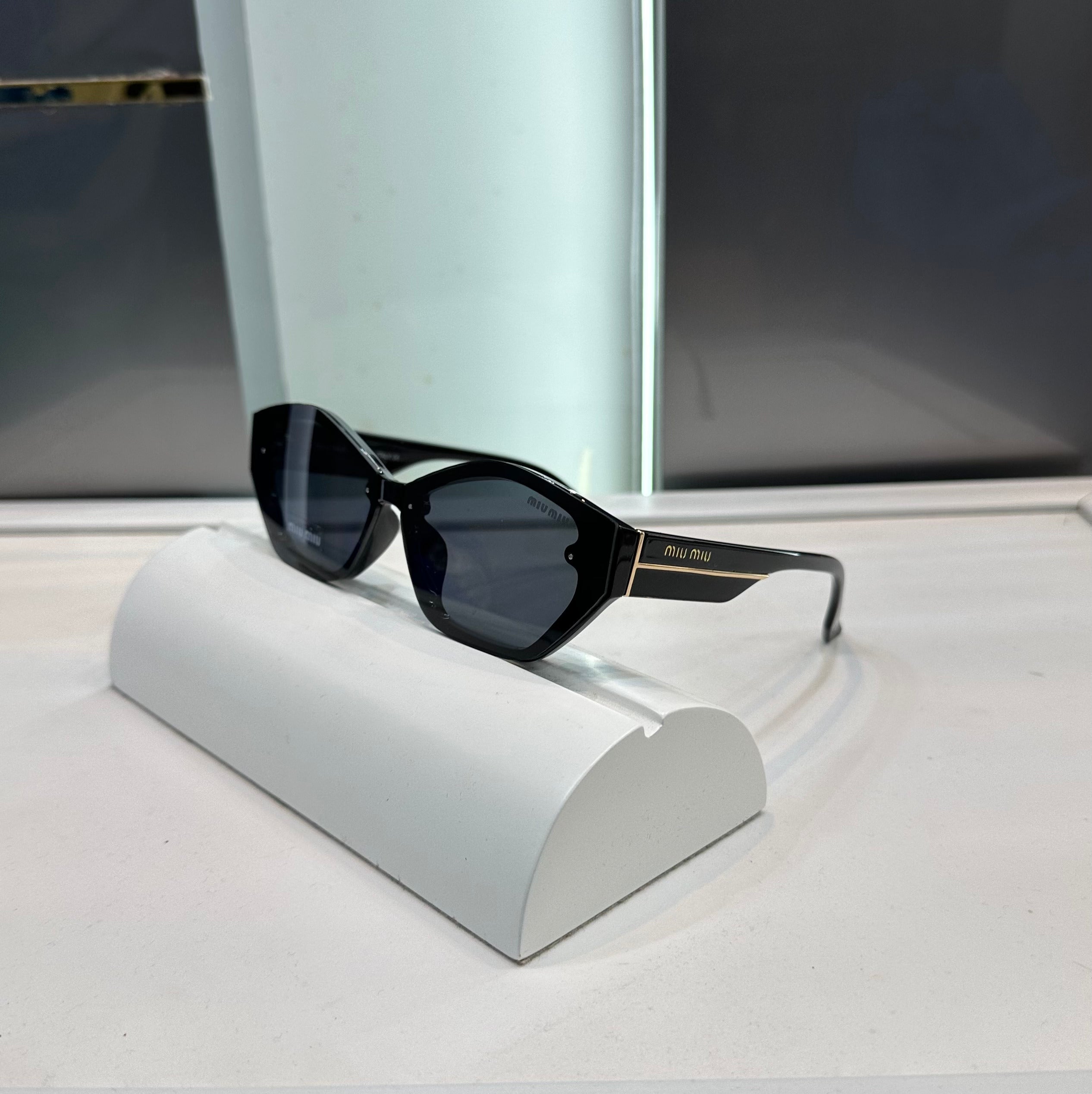 Mi u Mi u Black Gold 3835 Ultimate Luxury Shade With Original Packaging