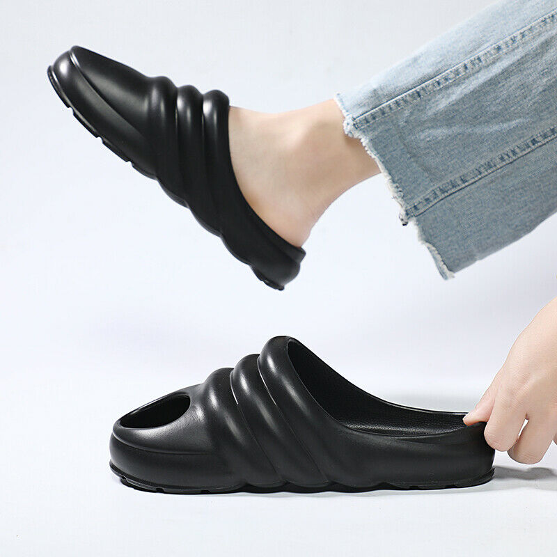 CUBICS Snail Cutout Foam Slides - Black