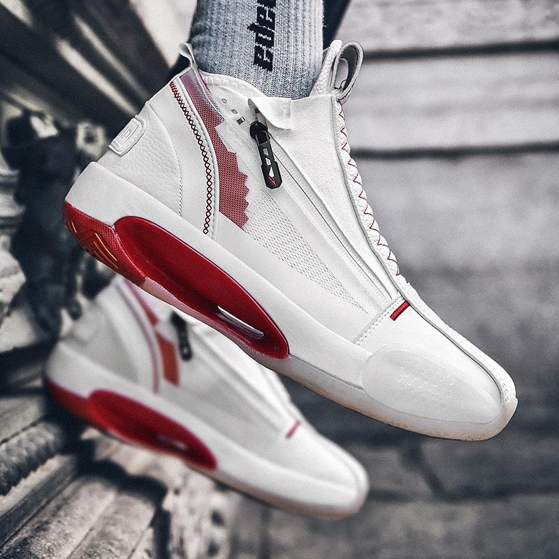 CUBICS 34 Zorden High Top Basketball Sneakers - White