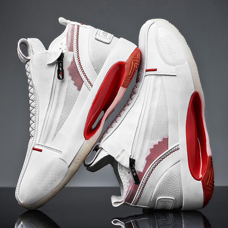 CUBICS 34 Zorden High Top Basketball Sneakers - White